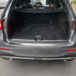 Mercedes GLC Class X253 Rear Bumper Sill Cover - Omac - S.Steel Gloss - Silver - '16-'22